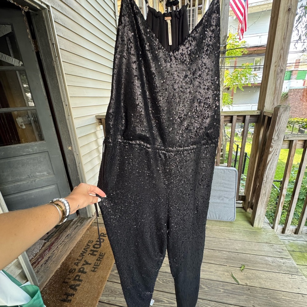 FREE PEOPLE Sequin Jumpsuit